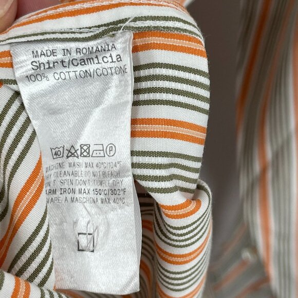 Ermenegildo Zegna Mens Cotton Long Sleeve Button Down Dress Shirt - Picture 7 of 8